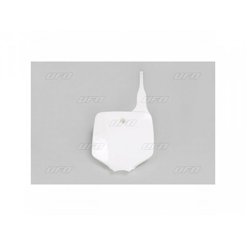 Plaque numéro frontale UFO blanc Kawasaki
