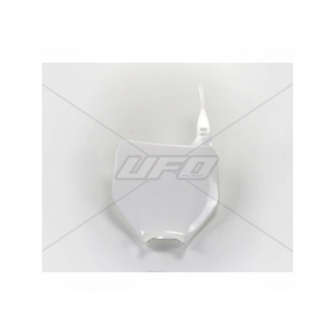 Plaque numéro frontale UFO blanc Kawasaki KX125/250