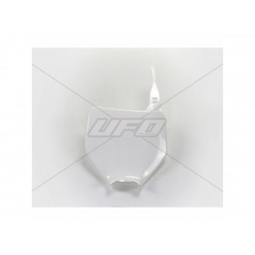 Plaque numéro frontale UFO blanc Kawasaki KX125/250