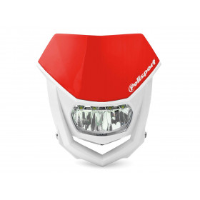 Plaque phare POLISPORT Halo LED rouge/blanc