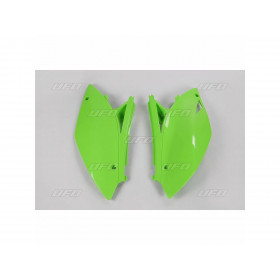 Plaques latérales UFO vert KX Kawasaki KX450F