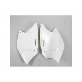 Plaques latérales UFO blanc Kawasaki KX250F