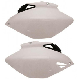 Plaques latérales UFO blanc Yamaha YZ250F/450F