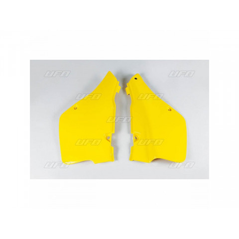 Plaques latérales UFO jaune Suzuki RM250