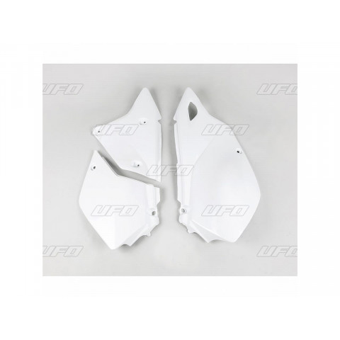 Plaques latérales UFO blanc Suzuki DR-Z400E