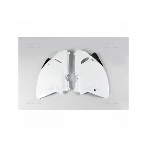 Plaques latérales UFO blanc Suzuki RM125/250