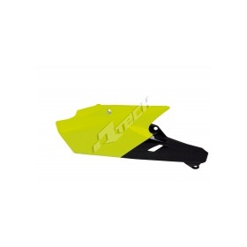 Plaques latérales RACETECH jaune fluo Yamaha