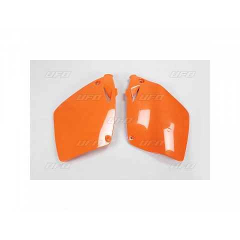 Plaques latérales UFO orange KTM