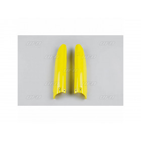 Protections de fourche UFO jaune Suzuki