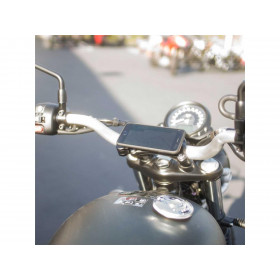 Pack complet SP CONNECT Moto Bundle fixé sur guidon Samsung S9+