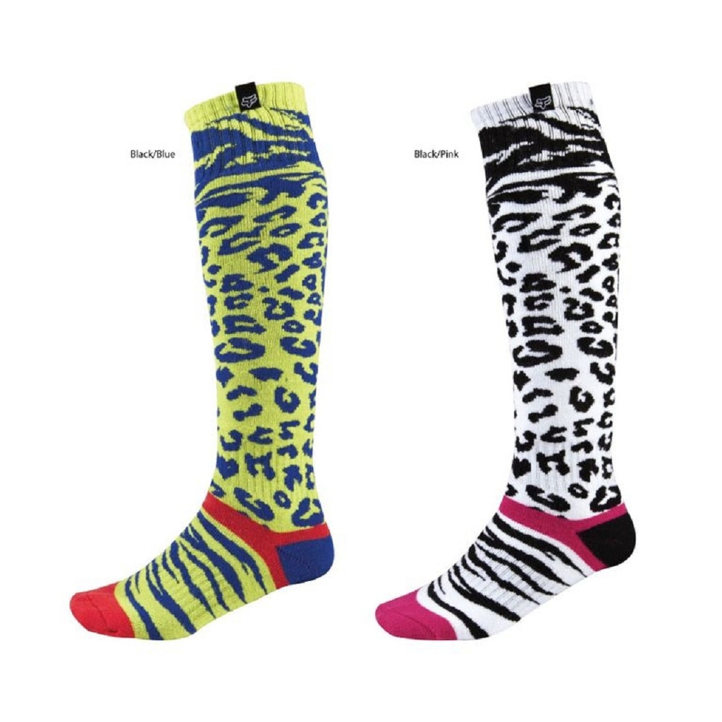 Fox Racing Chaussettes Femme NUKLR 180 - Rembourrées, Confort Vélos/Moto Soutien Voûte Plantaire