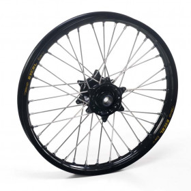 Roue avant HAAN WHEELS A60 jante noir/moyeu noir/rayons noir 21x1.60x36T KTM SX/SX-F