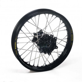 Roue arrière HAAN WHEELS A60 jante noir/moyeu noir/rayons noir 19x2.15x36T KTM SX/SX-F