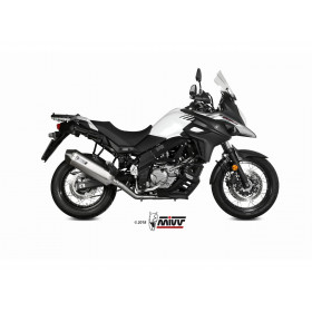 Silencieux MIVV Speed Edge inox/casquette carbone Suzuki DL650 V-Strom