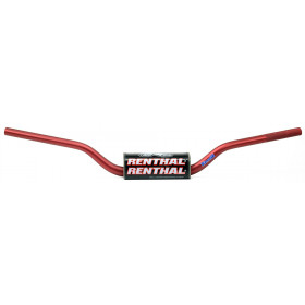 Guidon Ø28,6mm sans barre RENTHAL Fatbar® Enduro rouge Honda CRF450R/RX