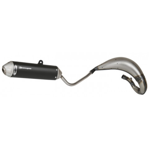 Ligne complète TECNIGAS E-NOX EVO Steel acier/silencieux alu noir/casquette inox 