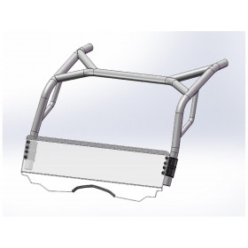 Pare-brise DIRECTION 2 bas polycarbonate CF Moto Zforce