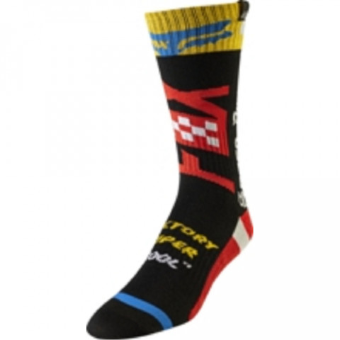 YTH MX SOCK - CZAR BLK/YLW L