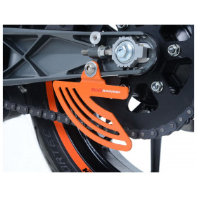 Protège couronne (dent de requin) R&G RACING alu noir KTM RC125