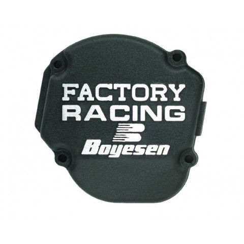 Couvercle de carter d'allumage BOYESEN Factory Racing noir Yamaha PW50