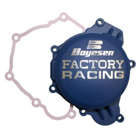 Couvercle de carter d'allumage BOYESEN Factory Racing bleu Yamaha YZ65