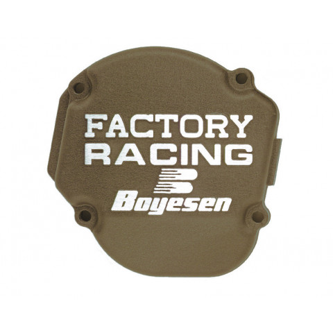 Couvercle de carter d'embrayage BOYESEN Factory Racing alu couleur magnésium Honda CRF250R