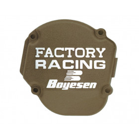 Couvercle de carter d'embrayage BOYESEN Factory Racing alu couleur magnésium Kawasaki KX450