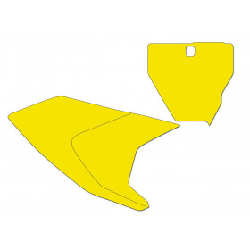 Fonds de plaque BLACKBIRD jaune Husqvarna TC/FC