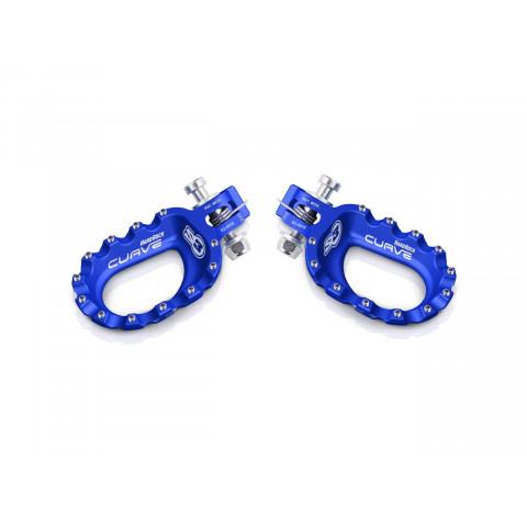 Repose-pieds S3 Curve aluminium bleu