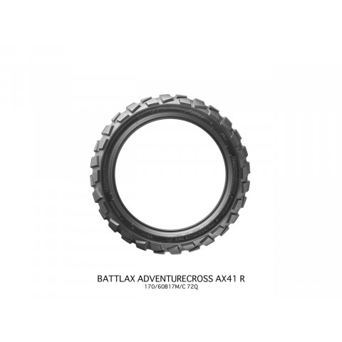 Pneu BRIDGESTONE BATTLAX ADVENTURECROSS AX41R 130/80 - 17 M/C 65Q TL/TT