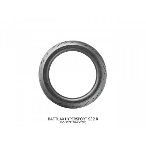 Pneu BRIDGESTONE BATTLAX S22 REAR 190/50 ZR 17 M/C (73W) TL
