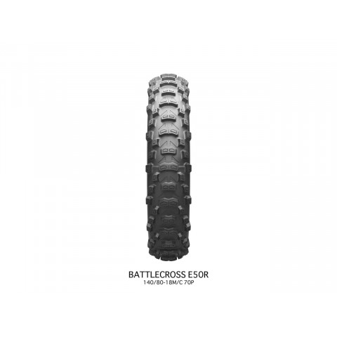 Pneu BRIDGESTONE BATTLECROSS E50R 140/80-18 M/C 70P TT