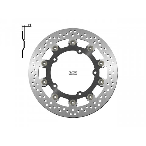 Disque de frein NG 1786G rond flottant Yamaha