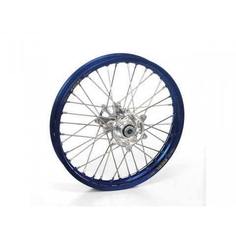 Roue arrière complète HAAN WHEELS 18X1.85 jante bleu/moyeu argent Yamaha YZ250F