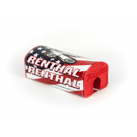 Mousse de guidon RENTHAL Fatbar® rouge/déco drapeau USA