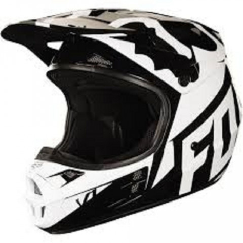 V1 RACE HELMET  ECE [BLK] XS