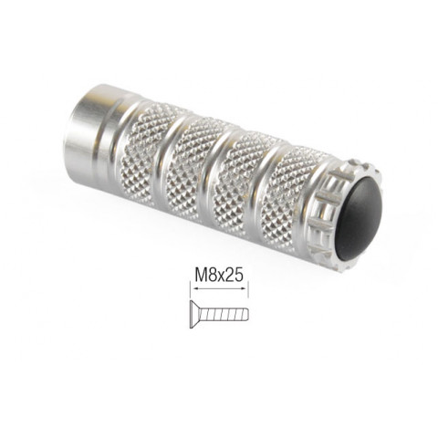 Repose-pieds LIGHTECH M8x25 argent 