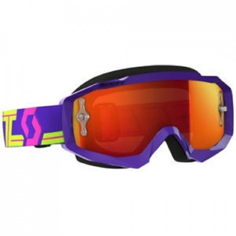 GOGGLE HUSTLE MX PURPLE/YELLO ORA CHRO W