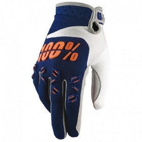 AIRMATIC 100% GLOVE NAVY/ORANGE - SIZE S