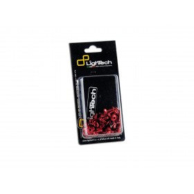 Kit vis de cadre LIGHTECH alu rouge 28 pièces Honda CBR 1000 RR