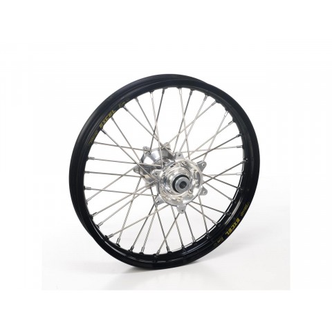 Roue arrière complète HAAN WHEELS 17x4.50x36T jante noir/moyeu argent KTM/Husqvarna