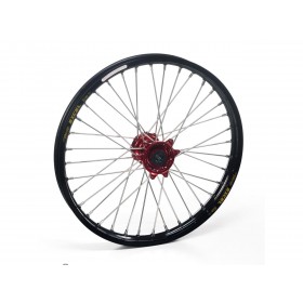 Roue avant complète HAAN WHEELS 17x3,50x36T jante noire/moyeu rouge Gas Gas