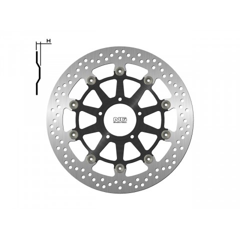 Disque de frein NG 1796G rond flottant Ducati