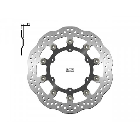 Disque de frein NG 1224XG pétale semi-flottant Husaberg/KTM