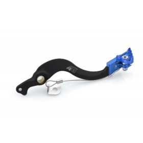 Pédale de frein ART Factory aluminium anodisé noir/embout bleu Sherco