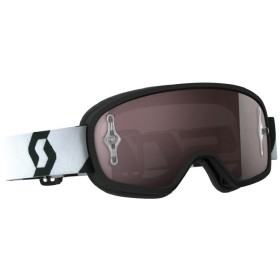 GOGGLE BUZZ MX PRO BLACK/WHITE SILV CHR