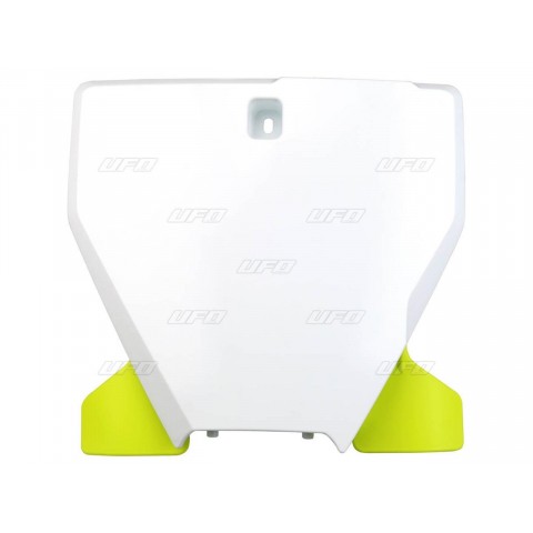 Plaque frontale UFO blanc/jaune Husqvarna TC/FC