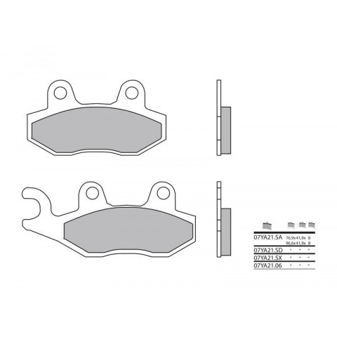 Plaquettes de frein BREMBO 07YA2106 composé origine