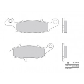 Plaquettes de frein BREMBO 07KA15SP métal fritté