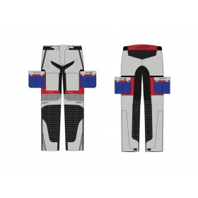 Pantalon RST Adventure-X CE textile Ice/Blue/Red taille 4XL homme